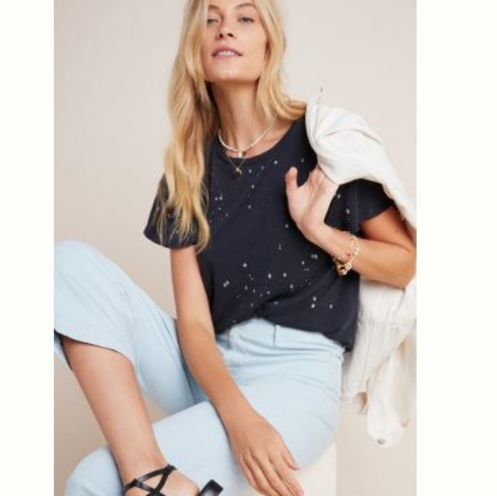Anthropologie flutter sleeve tee